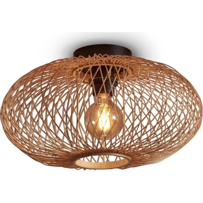 Stropní svítidlo s bambusovým stínidlem v bronzové barvě ø 40 cm Cango – Good&Mojo