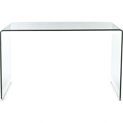 Skleněný pracovní stůl 70x126 cm Bend – Tomasucci