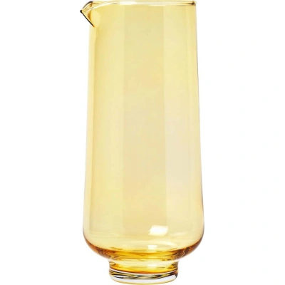 Žlutá skleněná karafa na vodu Blomus Flow, 1,1 l