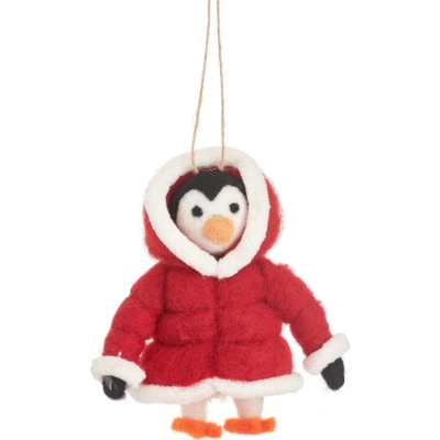 Vlněná vánoční ozdoba Penguin – Sass & Belle
