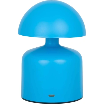 Modrá stolní lampa s kovovým stínidlem (výška 15 cm) Impetu – Leitmotiv