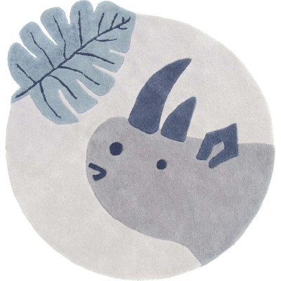 Dětský koberec ø 100 cm Rhinoceros – Lilipinso
