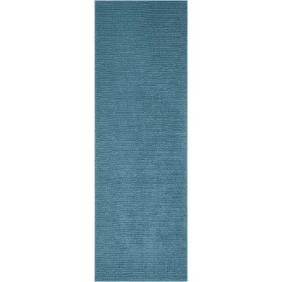 Tmavě modrý běhoun Mint Rugs Supersoft, 80 x 250 cm