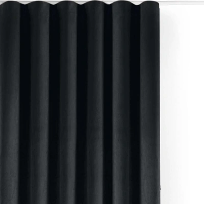 Černý sametový dimout závěs 140x250 cm Velto – Filumi