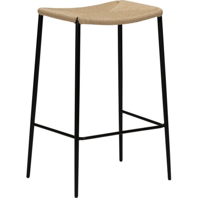 Béžová přírodní barová židle DAN-FORM Denmark Stiletto, výška 68 cm