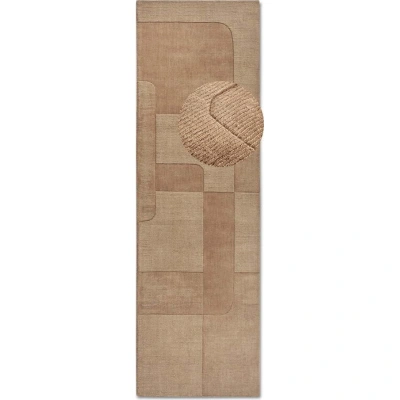 Béžový ručně tkaný vlněný běhoun 80x250 cm Charlotte – Villeroy&Boch