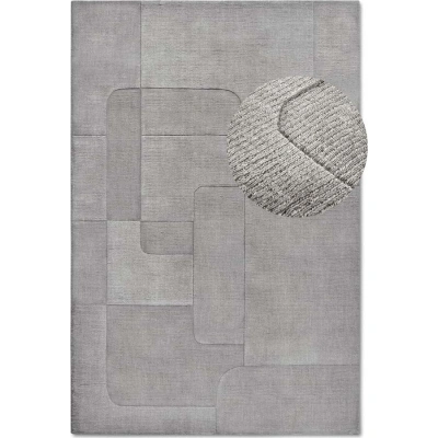 Šedý ručně tkaný vlněný koberec 80x150 cm Charlotte – Villeroy&Boch
