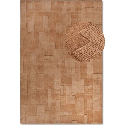 Hnědý ručně tkaný vlněný koberec 80x150 cm Wilhelmine – Villeroy&Boch