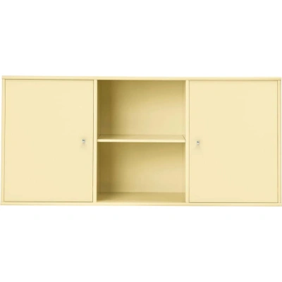 Světle žlutá nízká závěsná komoda 133x61 cm Mistral – Hammel Furniture