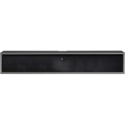Černo-antracitový TV stolek 133x22 cm Mistral – Hammel Furniture